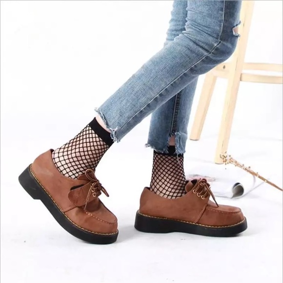 NEW Fishnet Ankle Mesh Socks - BLACK - Picture 6 of 8